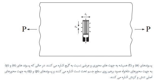 حساسیت عرضی استرین گیج یا کرنش سنج
